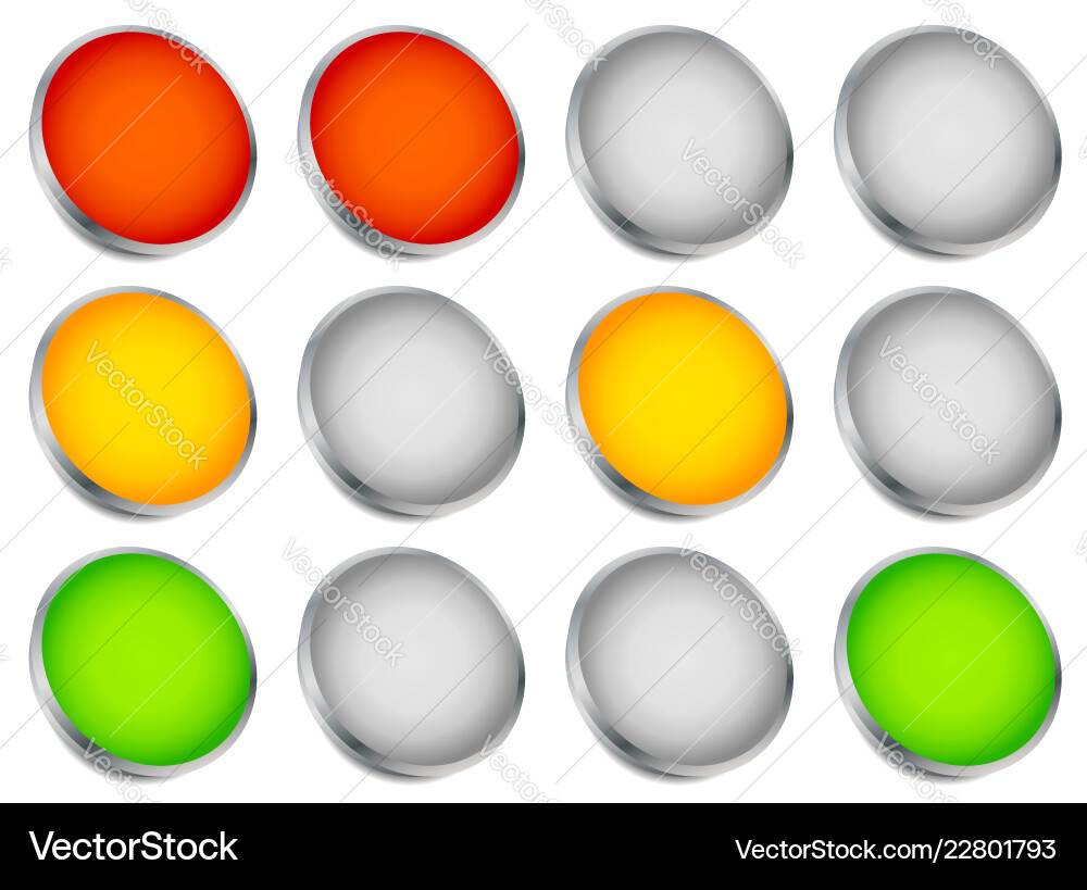 Traffic light lamp semaphore concept Vector Image