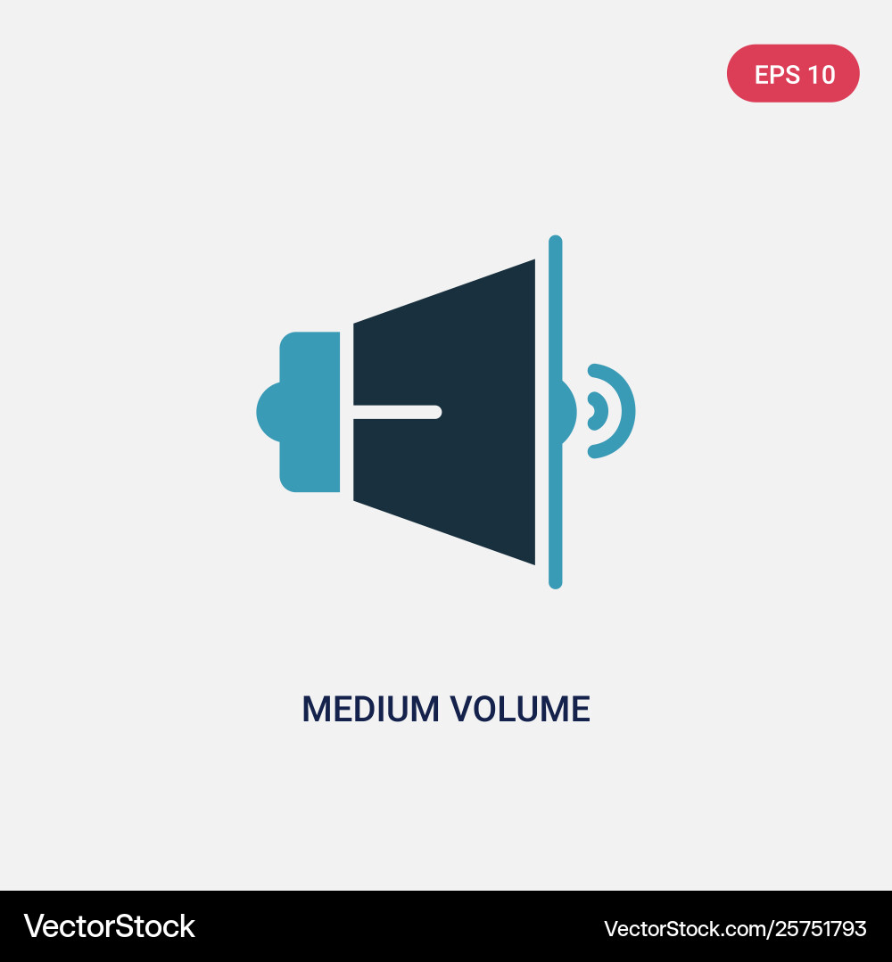 Two color medium volume icon from user interface Two color medium volume icon from user interface vector image