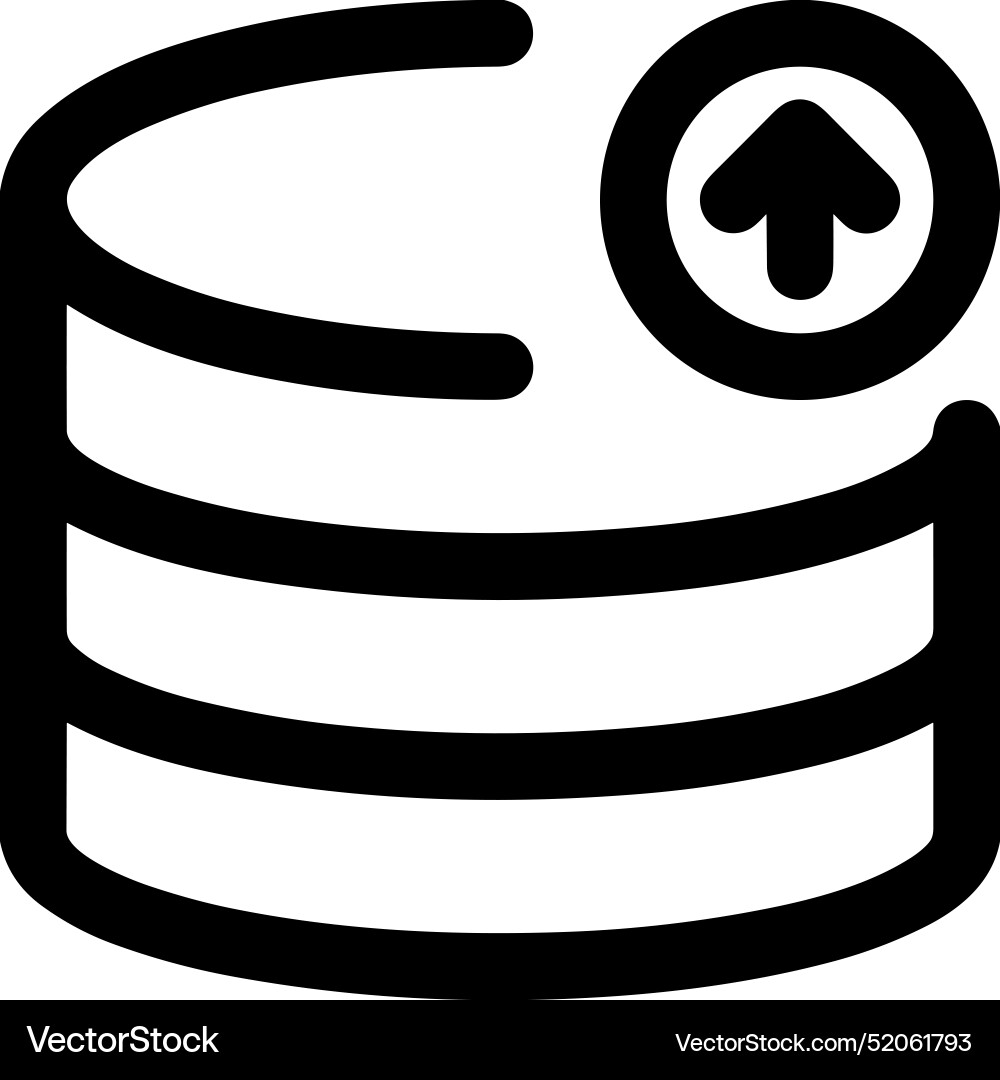 Upload outline icon symbol image Vector Image