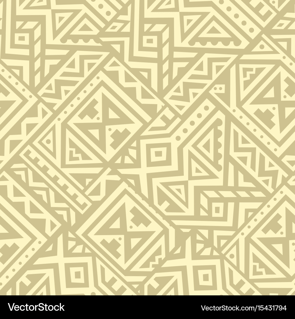 Abstract seamless pattern in ethnic style vector image