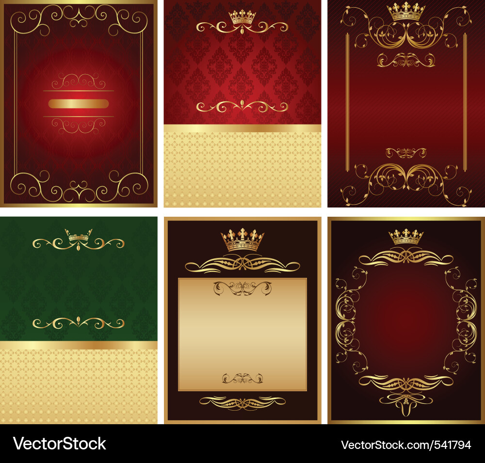 Design background set vector image