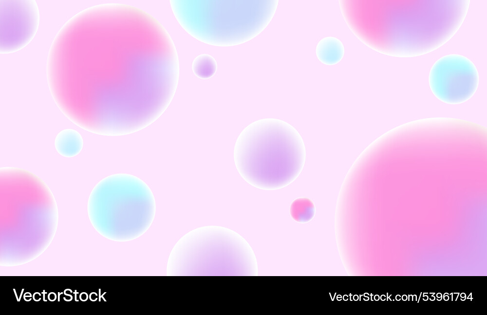 Design with pastel bubble pattern gradients Design with pastel bubble pattern gradients vector image
