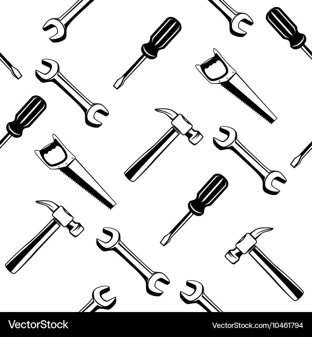Different tools texture background vector image