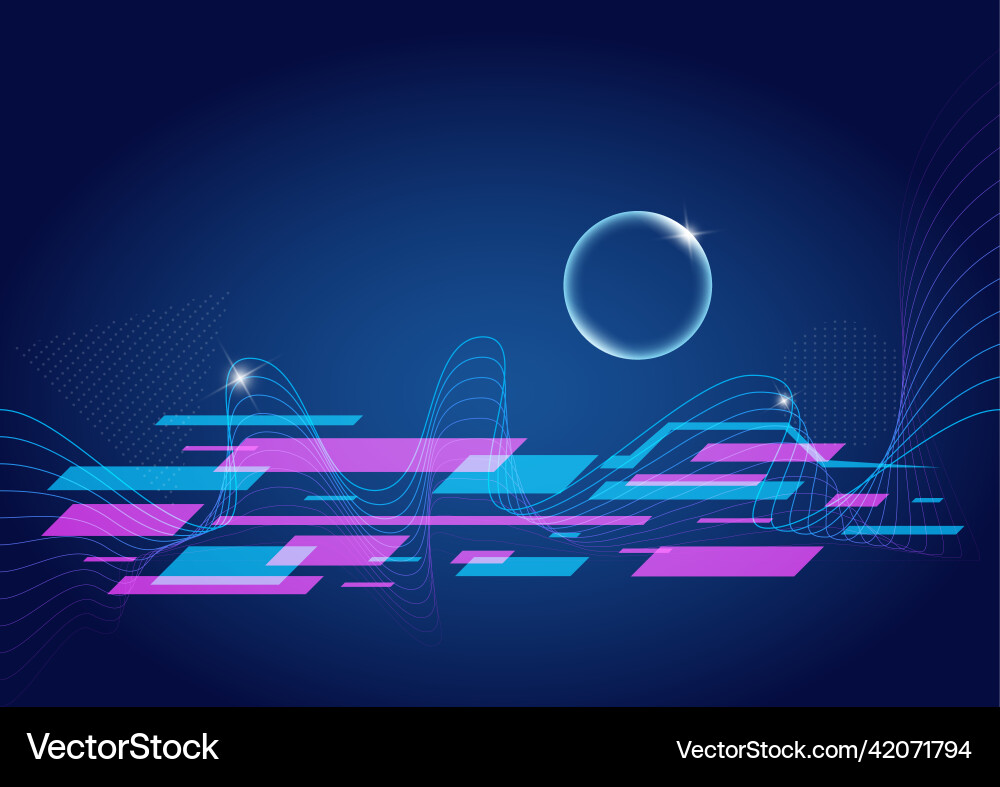 Dynamic Geometric Background vector image