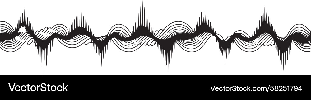 Dynamic Wave Form Vector Image