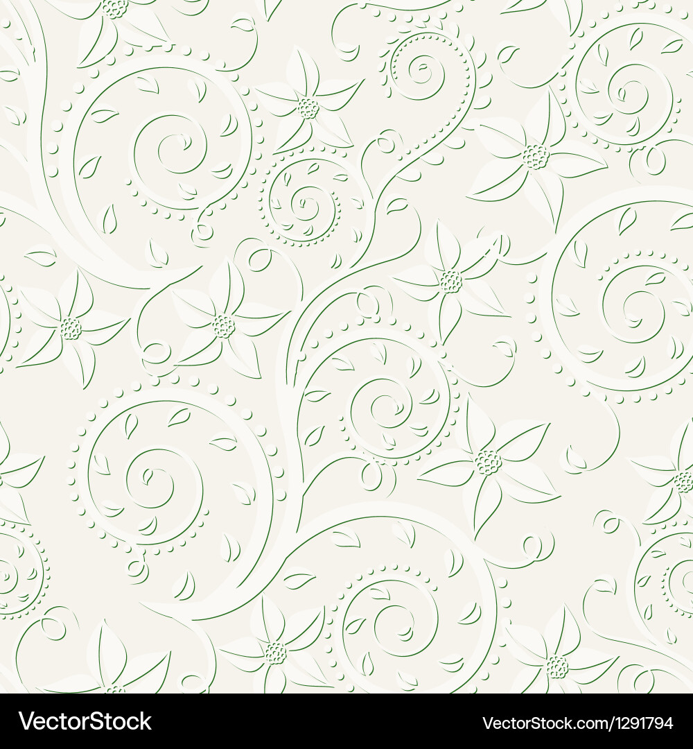Elegant Floral Seamless Pattern Vector Image