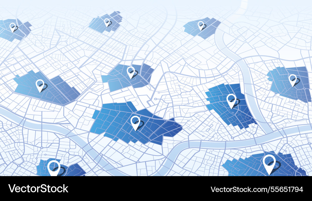 Multiple destinations points abstract map Multiple destinations points abstract map vector image