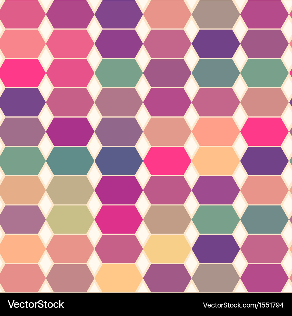 Retro pattern of geometric shapes Vector Image