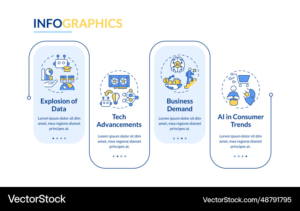 Colorful ai engineer layout with linear icons Colorful ai engineer layout with linear icons vector image