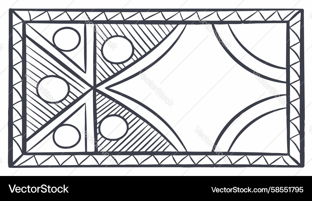 Geometric Frame Abstract Pattern Vector Image