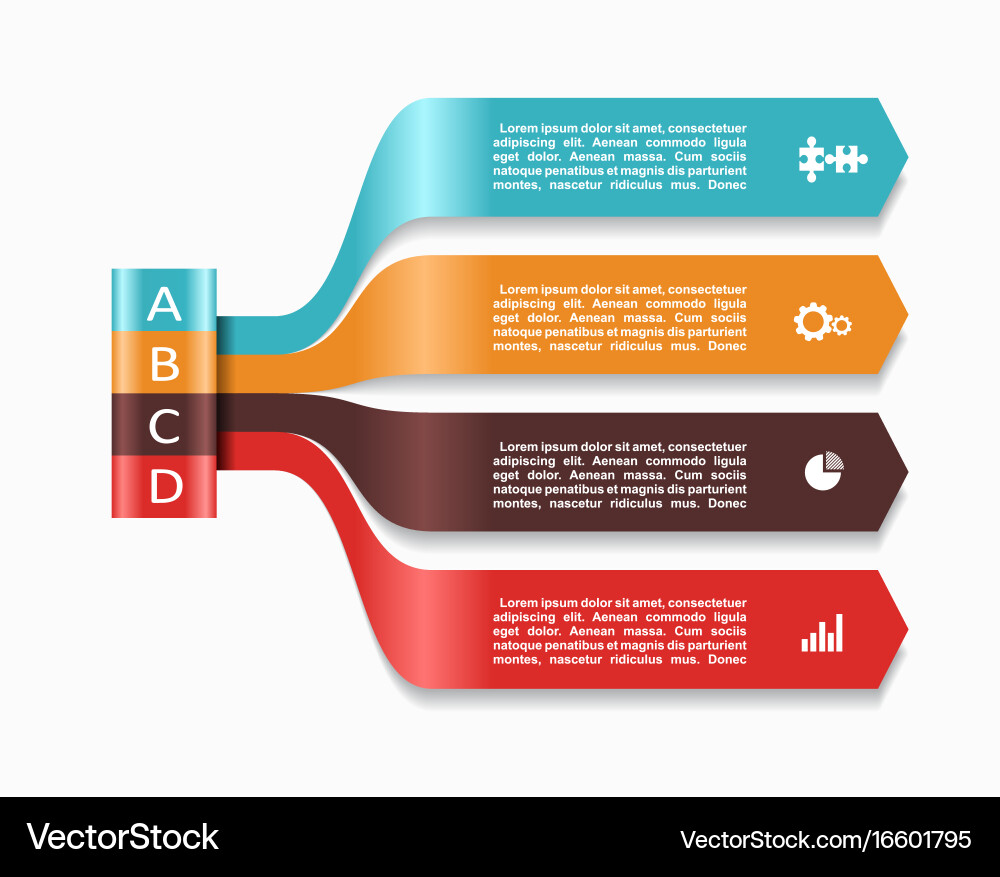 Infographic template can be used for workflow vector image