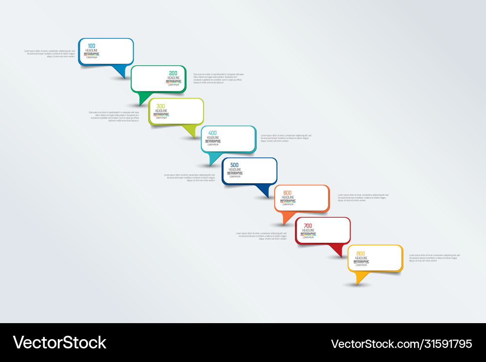 Infographic timeline report template chart scheme Vector Image