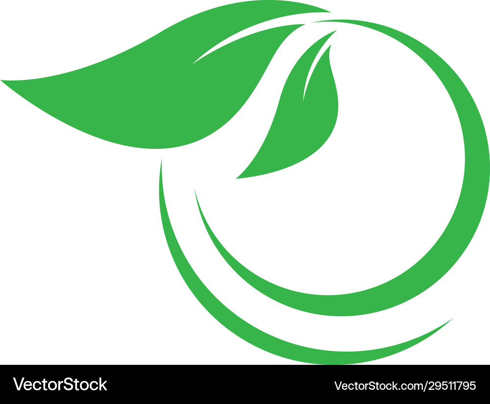 Leaf logo icon Royalty Free Vector Image - VectorStock