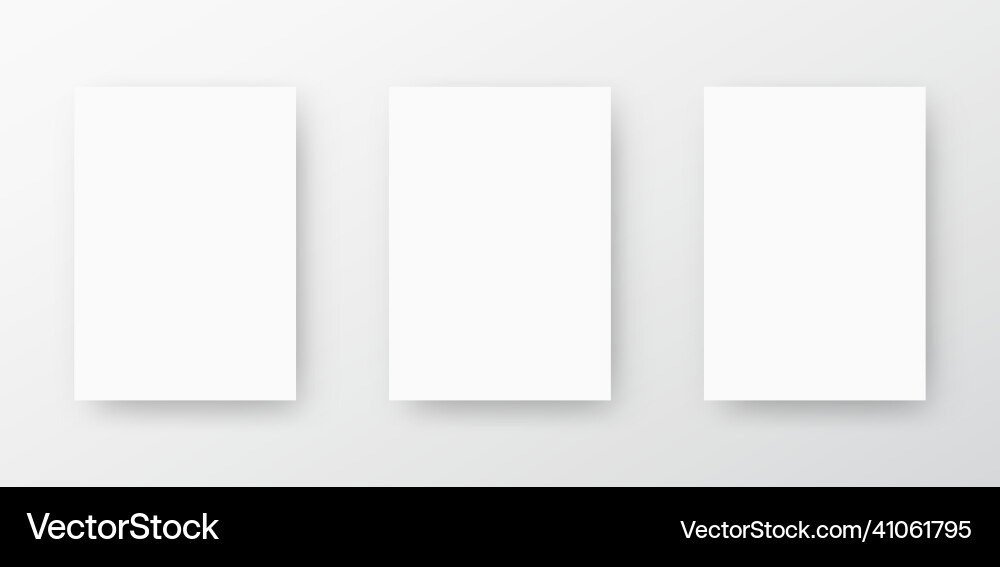 Rectangular blank paper web banner or template Rectangular blank paper web banner or template vector image