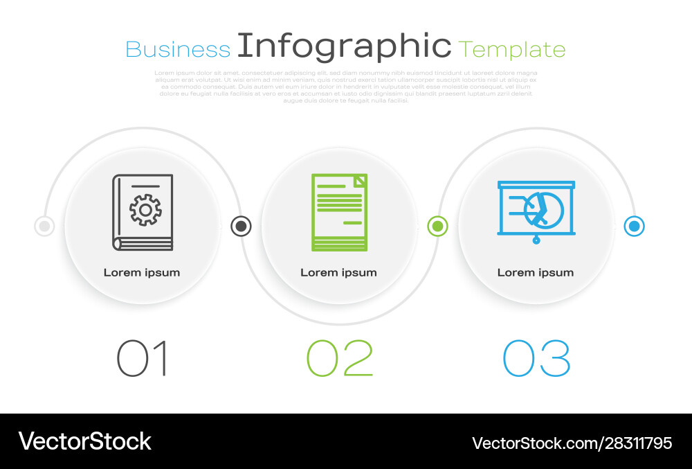 Set line user manual document and board Set line user manual document and board vector image