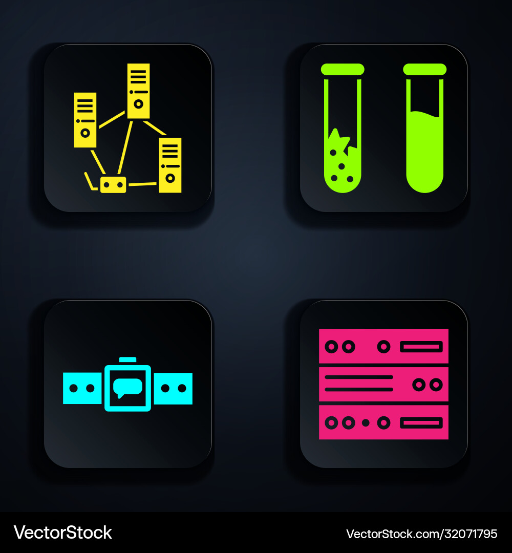 Set server data web hosting computer network Set server data web hosting computer network Vector Image