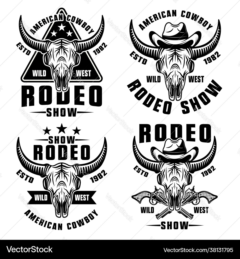 Wild West Rodeo Show Vector Image