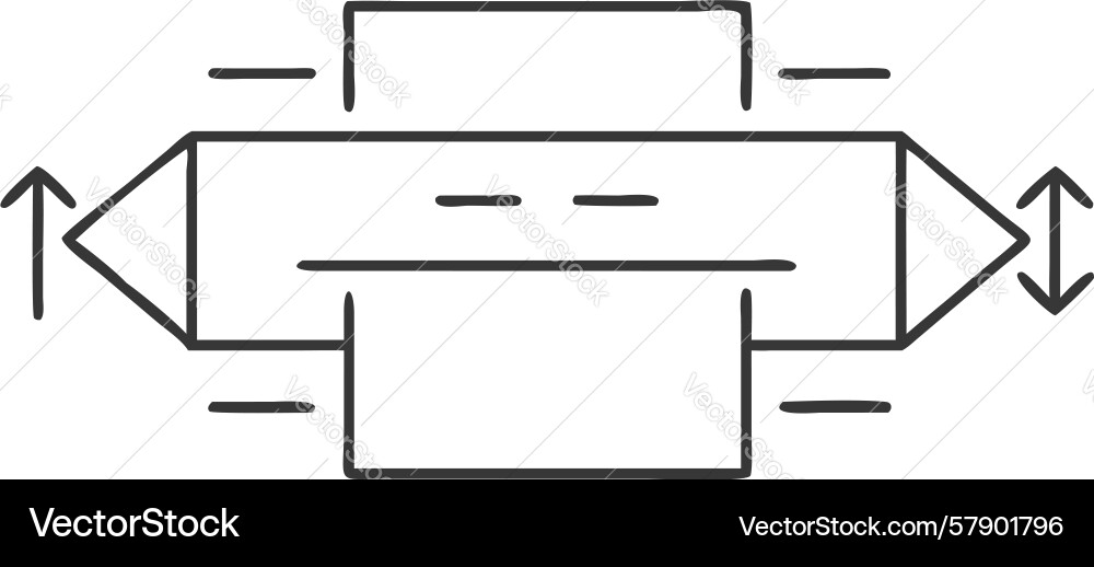 Abstract data exchange icon interconnected system vector image