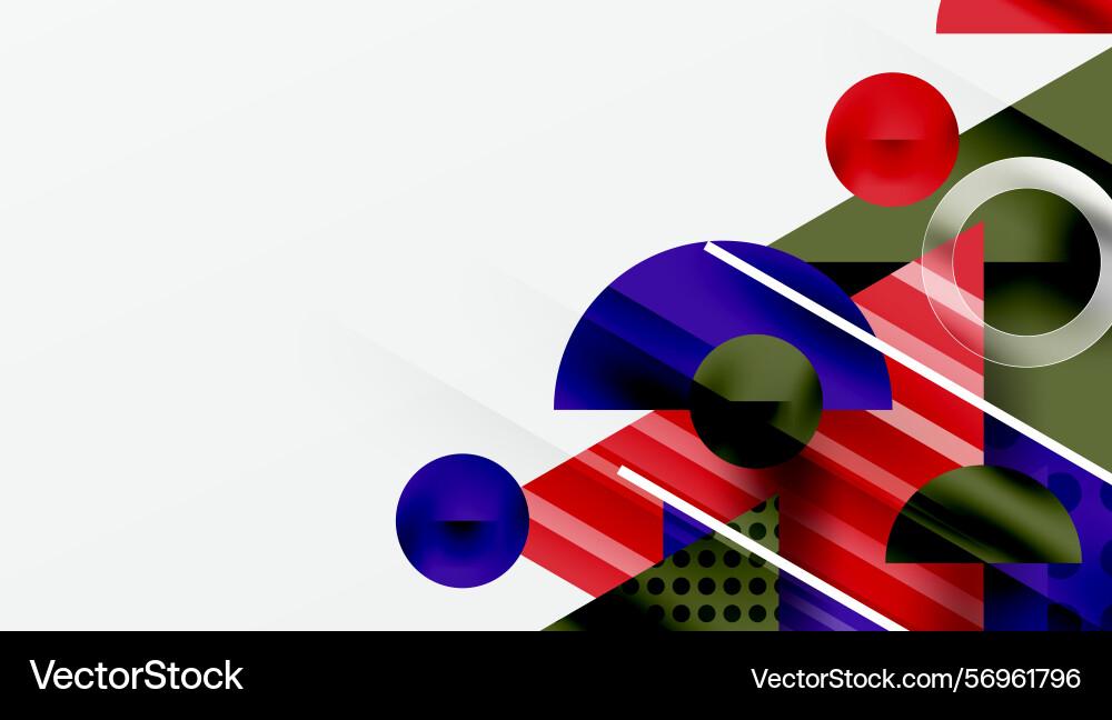 Abstract geometric composition shapes overlap Abstract geometric composition shapes overlap Vector Image