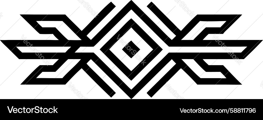 Abstract geometric interlocking square pattern Vector Image