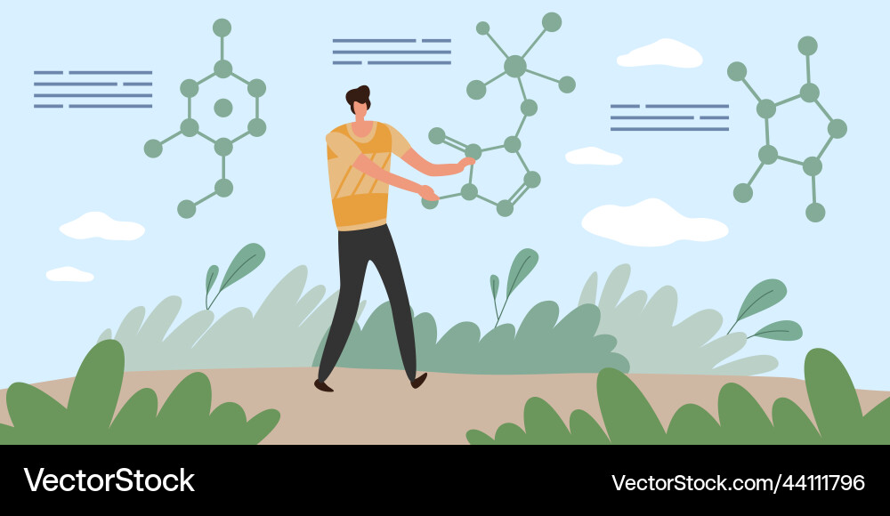 Blockchain algorithm management clustering vector image