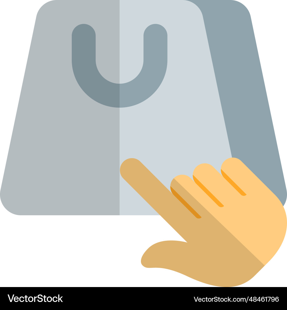 Drag the pointer over bag to choose Vector Image