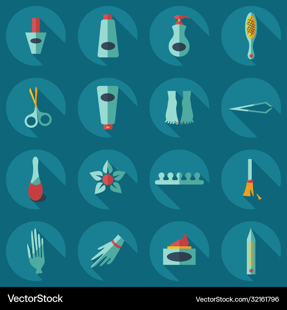 Flat concept set modern design with shadow Flat concept set modern design with shadow vector image