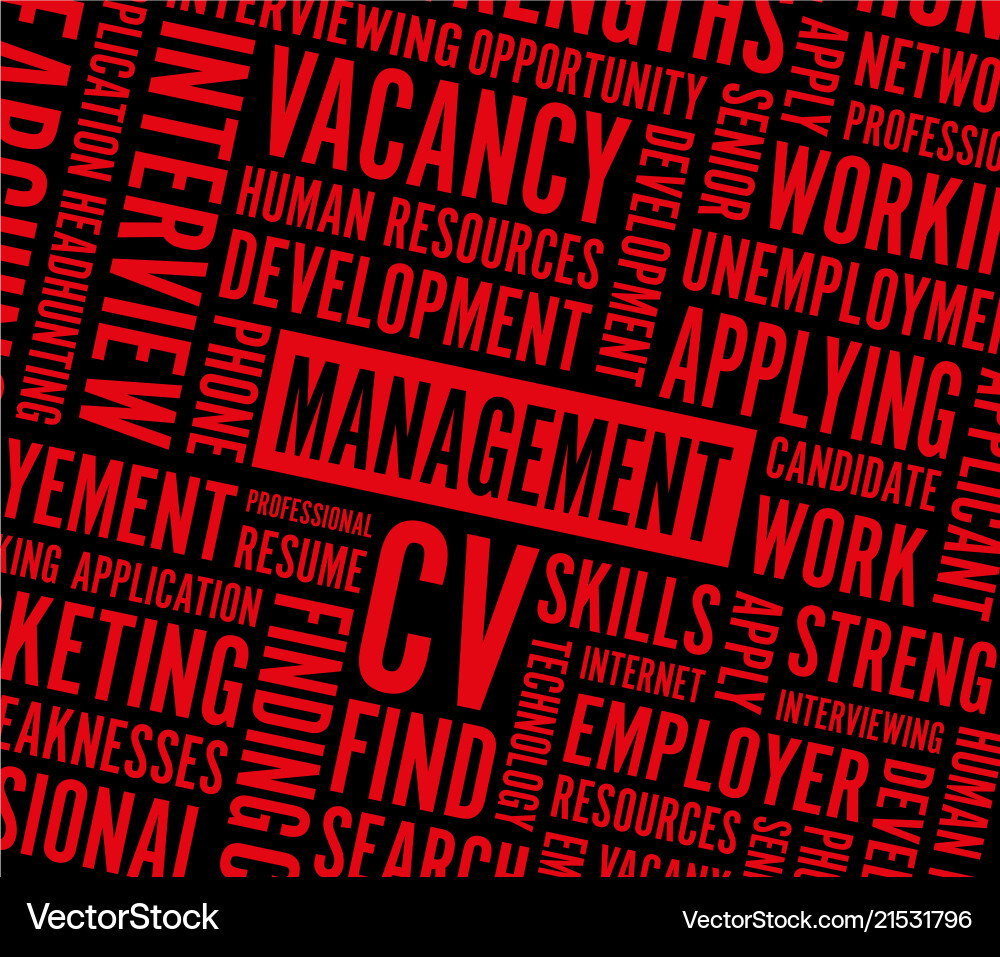 Management text background Management text background vector image
