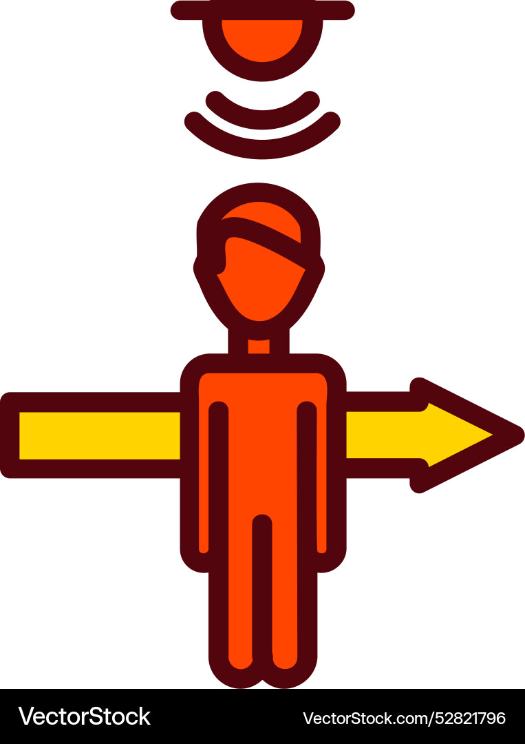 Motion sensor icon design Vector Image