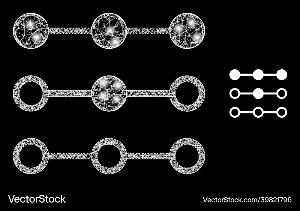 Polygonal wire frame mesh link lines with nodes Polygonal wire frame mesh link lines with nodes vector image