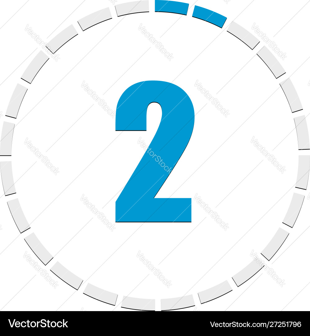 Progress completion step indicator segmented Progress completion step indicator segmented Vector Image