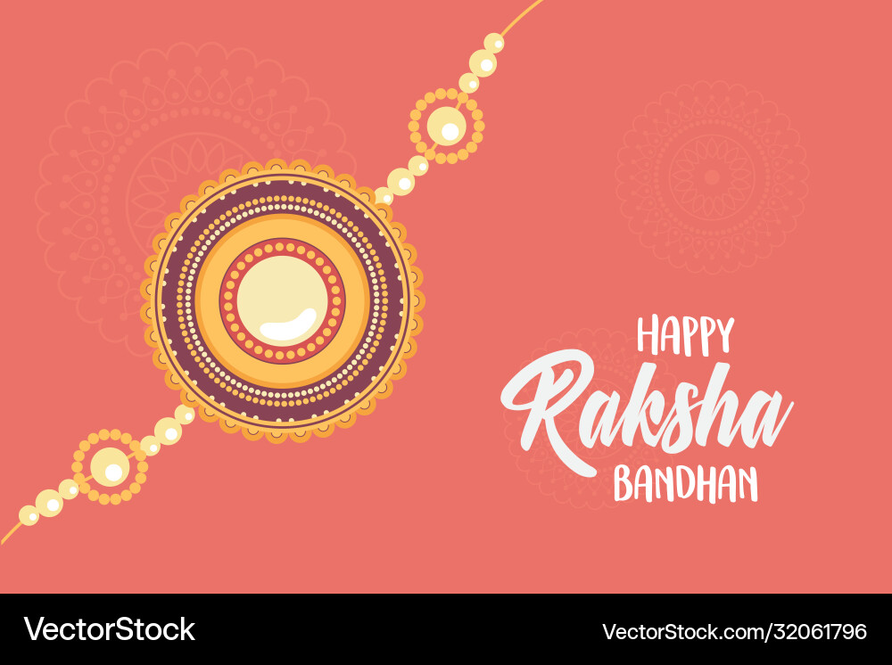 Raksha bandhan traditionelles indisches Armband Raksha bandhan traditionelles indisches Armband vektorbild