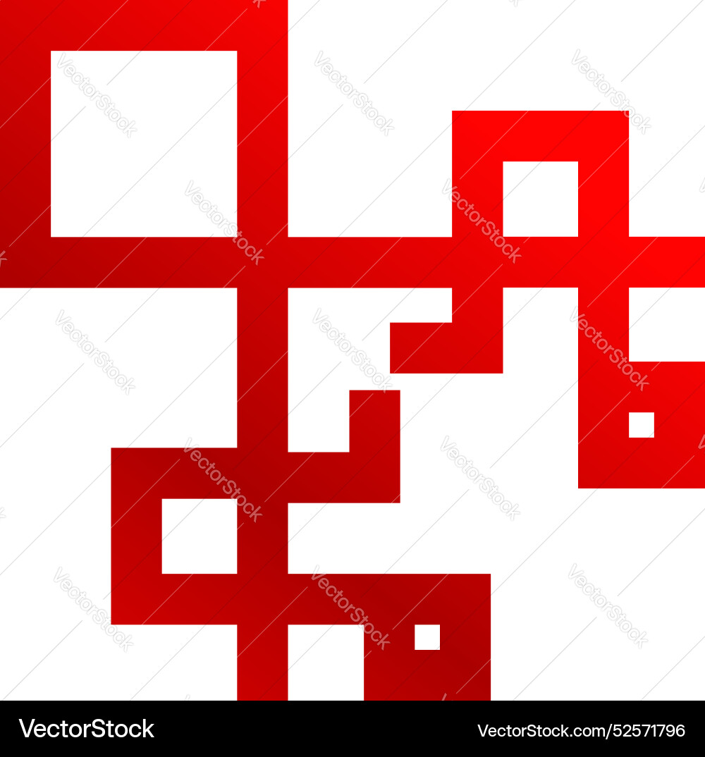 Red gradient abstract geometric shape forming Red gradient abstract geometric shape forming vector image
