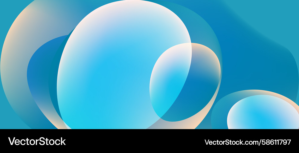 Abstract circles overlap creating soft gradients Abstract circles overlap creating soft gradients Vector Image