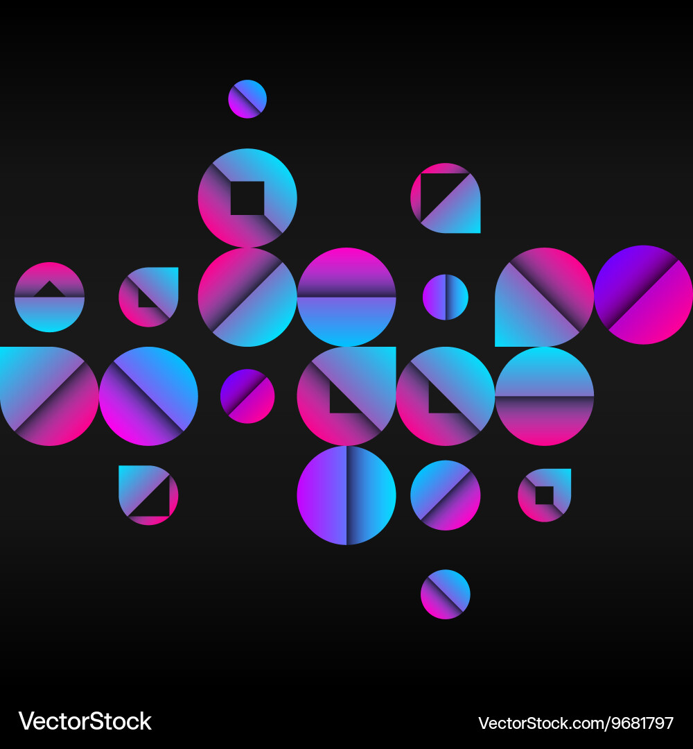 Abstract pattern with circles Vector Image