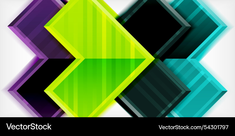 Arrow symbols created with 3d effects and line Arrow symbols created with 3d effects and line vector image