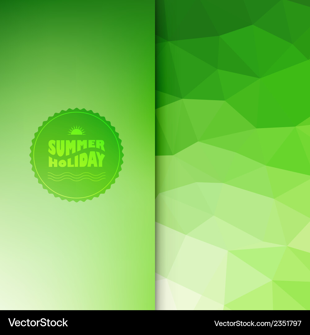 Colored background with summer text vector image