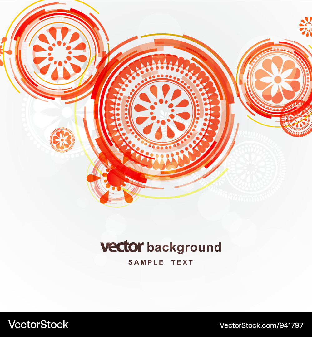 Dynamic Circular Background Vector Image