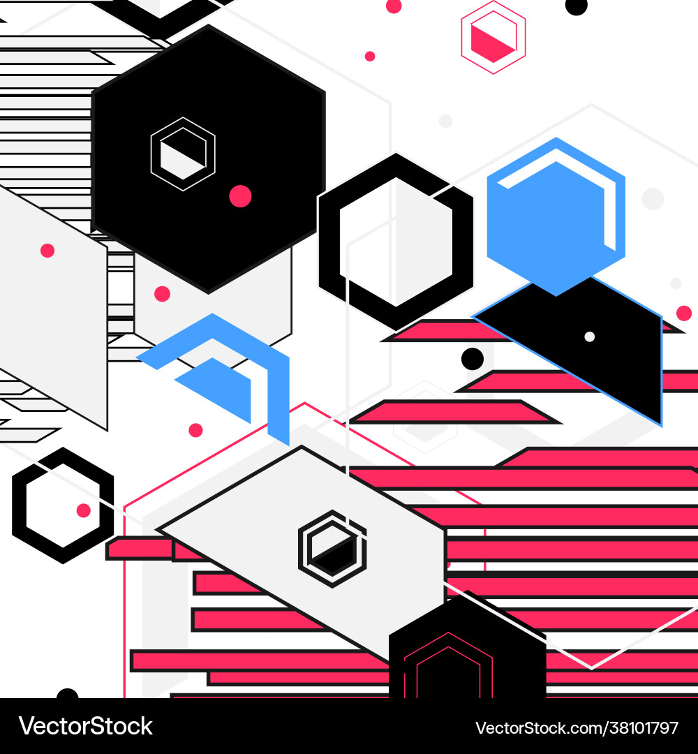 Hexagonal structure lattice geometric abstract Hexagonal structure lattice geometric abstract vector image