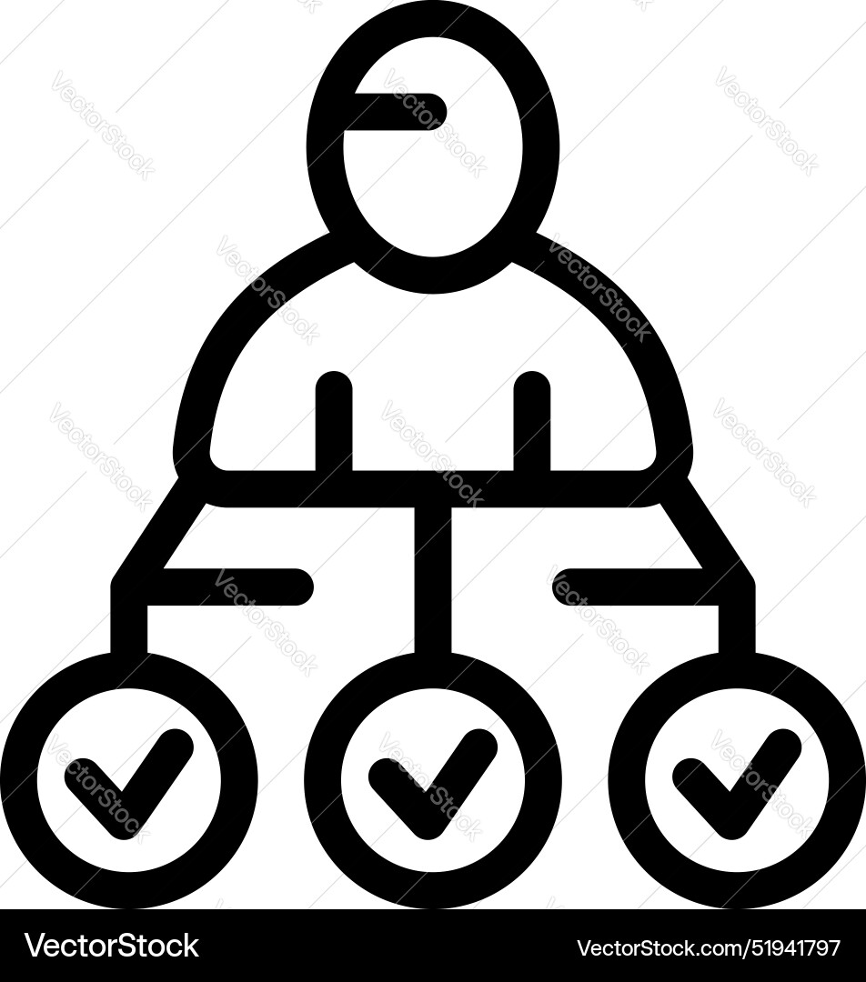 Manager controlling all tasks being done correctly Manager controlling all tasks being done correctly vector image