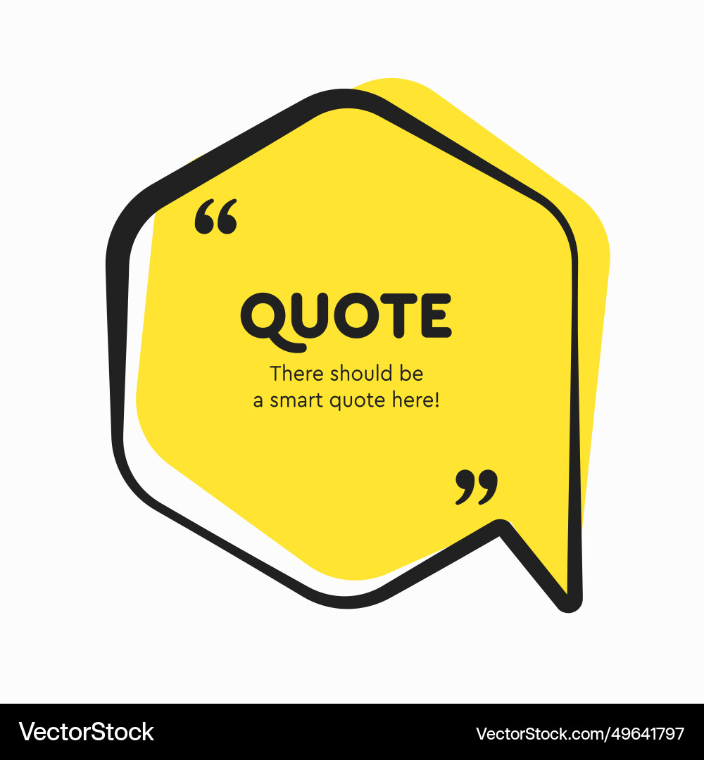 Quote frame blank text boxes message Quote frame blank text boxes message vector image