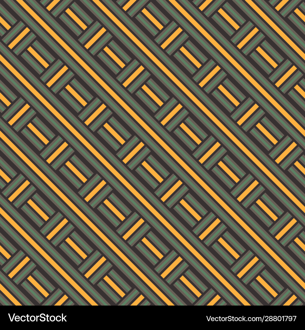 Seamless pattern with wicker basket lines Seamless pattern with wicker basket lines vector image