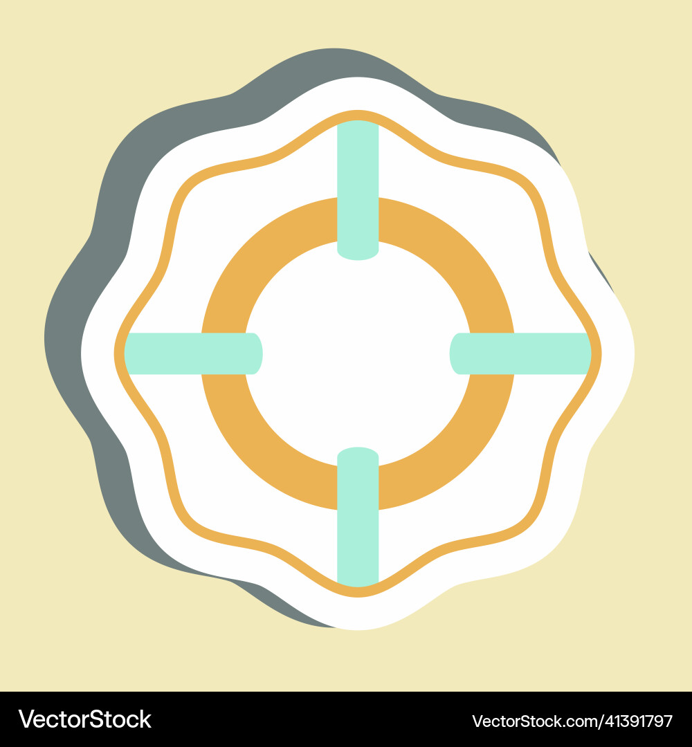 Sticker life tube - simple editable stroke Sticker life tube - simple editable stroke vector image