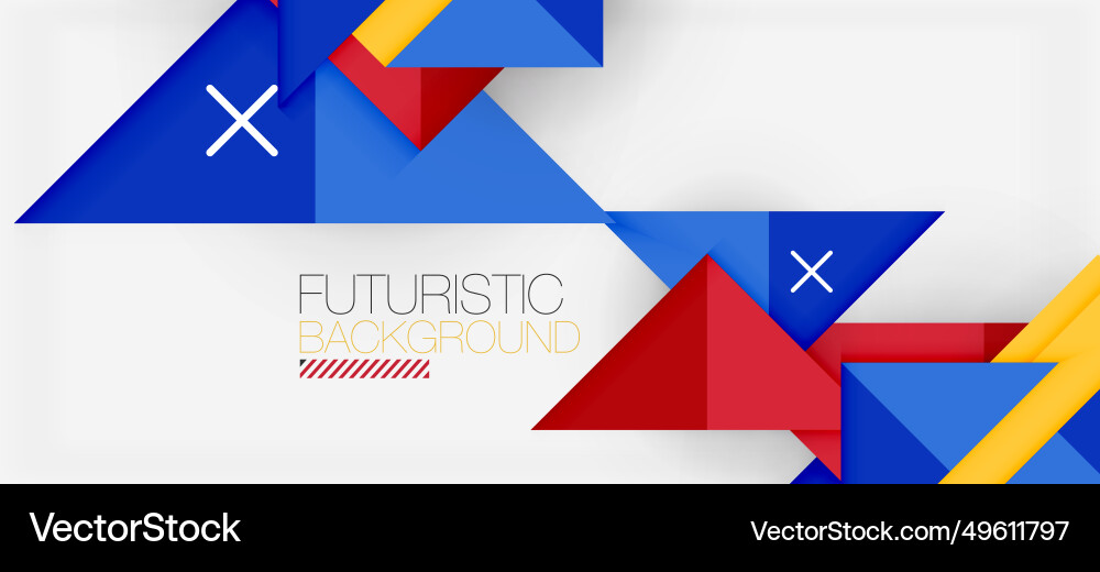 Triangle background Vector Image