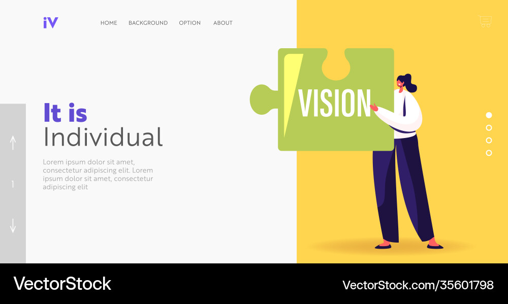 Core values concept for landing page template Core values concept for landing page template vector image