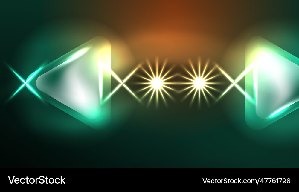Digital neon abstract background triangles Digital neon abstract background triangles Vector Image