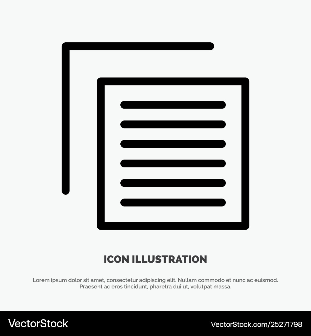 Document file user interface line icon Document file user interface line icon vector image