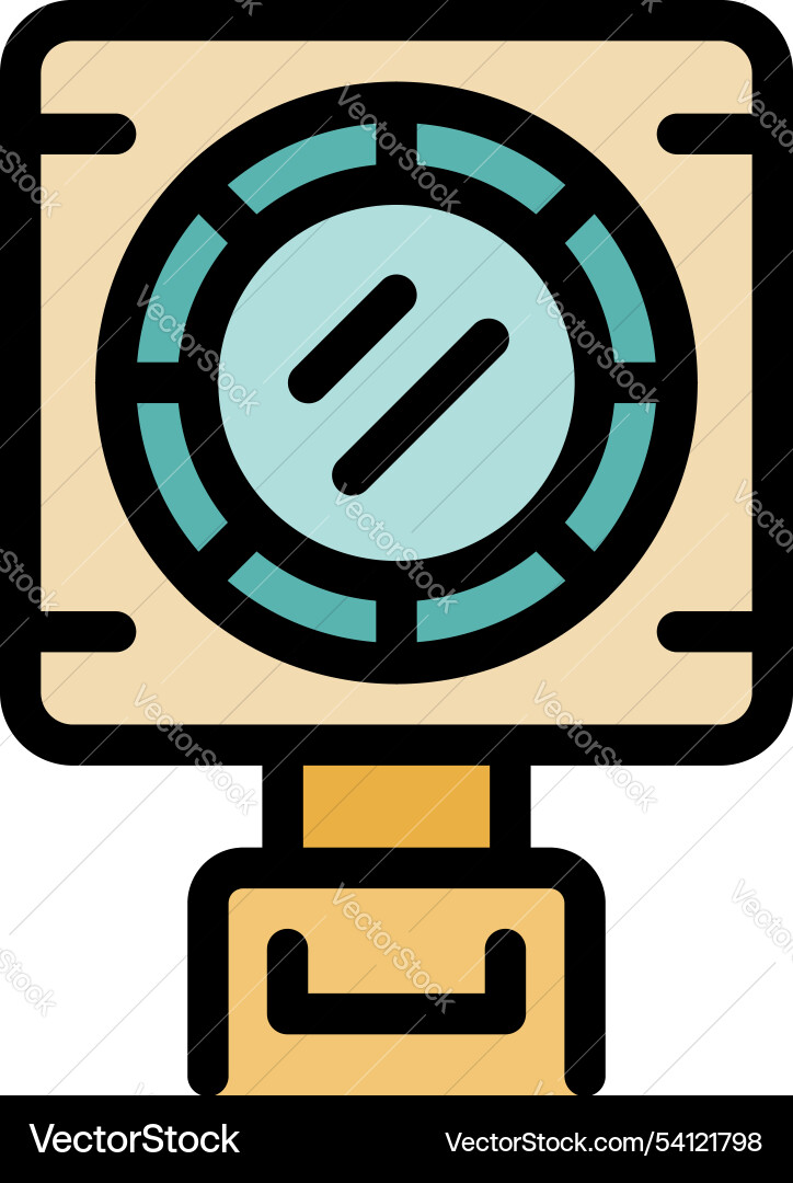 Futuristic round window showing reflection of two Futuristic round window showing reflection of two Vector Image