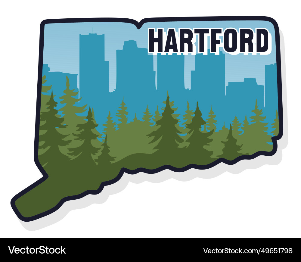 Hartford Connecticut vereinte Staaten von Amerika Hartford Connecticut vereinte Staaten von Amerika vektorbild