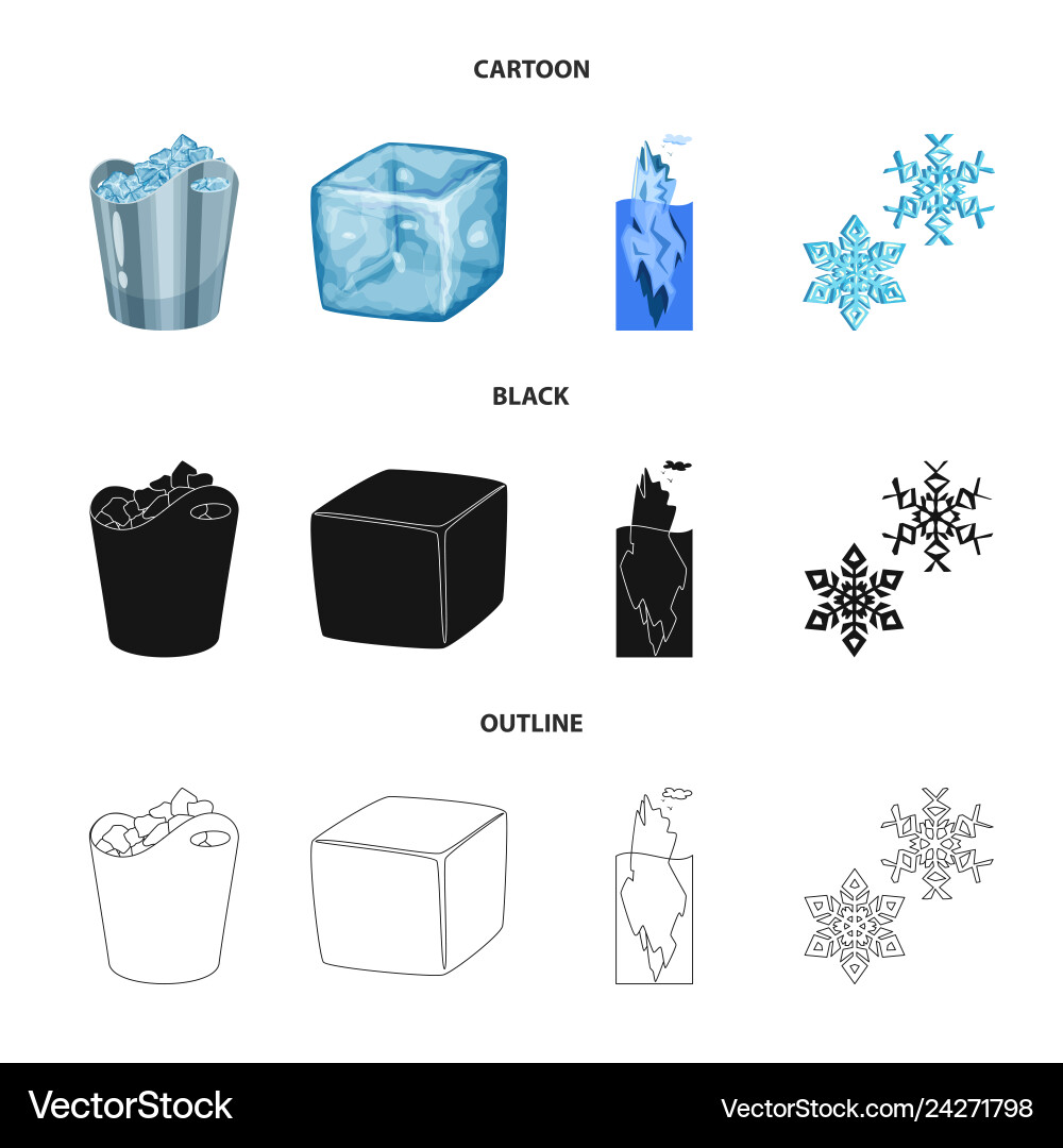 Isolated object of texture and frozen sign Isolated object of texture and frozen sign vector image